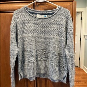 Sparrow Anthropologie grey wool/mohair/cotton/cashmere blend Sweater size L